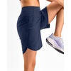 image:imageG Gradual Womens 57 Athletic Long Running Shorts with Zipper Pockets Quick Dry Workout Gym Hiking Shorts for WomenNavy