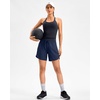 image:imageG Gradual Womens 57 Athletic Long Running Shorts with Zipper Pockets Quick Dry Workout Gym Hiking Shorts for WomenNavy
