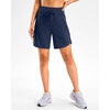 image:imageG Gradual Womens 57 Athletic Long Running Shorts with Zipper Pockets Quick Dry Workout Gym Hiking Shorts for WomenNavy