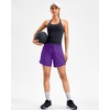 image:imageG Gradual Womens 57 Athletic Long Running Shorts with Zipper Pockets Quick Dry Workout Gym Hiking Shorts for WomenPurple