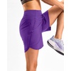 image:imageG Gradual Womens 57 Athletic Long Running Shorts with Zipper Pockets Quick Dry Workout Gym Hiking Shorts for WomenPurple