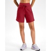 image:imageG Gradual Womens 57 Athletic Long Running Shorts with Zipper Pockets Quick Dry Workout Gym Hiking Shorts for WomenRed
