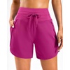 image:imageG Gradual Womens 57 Athletic Long Running Shorts with Zipper Pockets Quick Dry Workout Gym Hiking Shorts for WomenRose