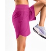 image:imageG Gradual Womens 57 Athletic Long Running Shorts with Zipper Pockets Quick Dry Workout Gym Hiking Shorts for WomenRose