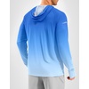 image:imageMens Sun Protection Hoodie Shirts Long Sleeve UPF 50 Swim Shirts for Men Rash Guard Fishing Shirt Quick DryGradient Blue White