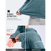 image:imageMens Sun Protection Hoodie Shirts Long Sleeve UPF 50 Swim Shirts for Men Rash Guard Fishing Shirt Quick DryHeather Aquamarine