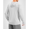 image:imageMens Sun Protection Hoodie Shirts Long Sleeve UPF 50 Swim Shirts for Men Rash Guard Fishing Shirt Quick DryHeather Bright Grey