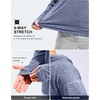 image:imageMens Sun Protection Hoodie Shirts Long Sleeve UPF 50 Swim Shirts for Men Rash Guard Fishing Shirt Quick DryHeather Dusty Blue