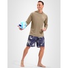 image:imageMens Sun Protection Hoodie Shirts Long Sleeve UPF 50 Swim Shirts for Men Rash Guard Fishing Shirt Quick DryKhaki