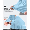 image:imageMens Sun Protection Hoodie Shirts Long Sleeve UPF 50 Swim Shirts for Men Rash Guard Fishing Shirt Quick DryLight Blue