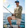 image:imageMens Sun Protection Hoodie Shirts Long Sleeve UPF 50 Swim Shirts for Men Rash Guard Fishing Shirt Quick DryOlivine Camo