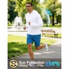 image:imageMens Sun Protection Hoodie Shirts Long Sleeve UPF 50 Swim Shirts for Men Rash Guard Fishing Shirt Quick DryWhite