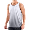 image:imageG Gradual Beach Tank Tops for Men UPF50 Dry Fit Summer Sleeveless Shirts Mens Workout Shirt for Swimming Running AthleticWhite Grey 2XL
