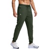 image:imageG Gradual Mens Joggers with Zipper Pockets Athletic Workout Gym Pants Stretch Running Track Jogging Sweatpants for MenOlive Green