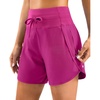 image:imageG Gradual Womens 57 Athletic Long Running Shorts with Zipper Pockets Quick Dry Workout Gym Hiking Shorts for WomenRose