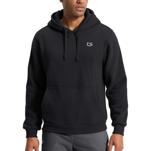 image:imageG Gradual Mens Fleece Hoodies Pullover Soft Warm Athletic Workout Gym Hooded Sweatshirt for Men with PocketsBlack