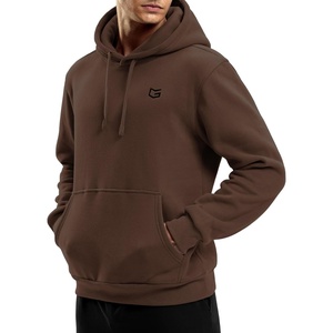 image:imageG Gradual Mens Fleece Hoodies Pullover Soft Warm Athletic Workout Gym Hooded Sweatshirt for Men with PocketsCoffee