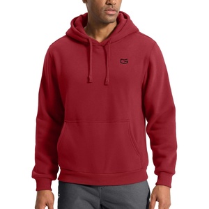 image:imageG Gradual Mens Fleece Hoodies Pullover Soft Warm Athletic Workout Gym Hooded Sweatshirt for Men with PocketsRed