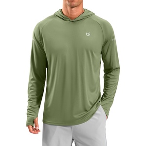 image:imageMens Sun Protection Hoodie Shirts Long Sleeve UPF 50 Swim Shirts for Men Rash Guard Fishing Shirt Quick DryOlive