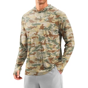 image:imageMens Sun Protection Hoodie Shirts Long Sleeve UPF 50 Swim Shirts for Men Rash Guard Fishing Shirt Quick DryOlivine Camo