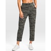 image:imageG Gradual Petite Pants for Women 2426 Ankle Pants 2 Pockets Stretchy 78 Sweatpants for Golf Travel Athletic CasualGreen Camo