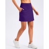 image:imageG Gradual 1618 Skorts for Woman Golf Skirts 3 Pockets Women High Waisted Athletic Skirt Tennis Pickleball Casual SummerDark Purple
