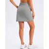 image:imageG Gradual 1618 Skorts for Woman Golf Skirts 3 Pockets Women High Waisted Athletic Skirt Tennis Pickleball Casual SummerGrey