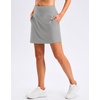 image:imageG Gradual 1618 Skorts for Woman Golf Skirts 3 Pockets Women High Waisted Athletic Skirt Tennis Pickleball Casual SummerGrey
