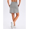 image:imageG Gradual 1618 Skorts for Woman Golf Skirts 3 Pockets Women High Waisted Athletic Skirt Tennis Pickleball Casual SummerGrey