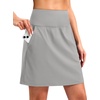 image:imageG Gradual 1618 Skorts for Woman Golf Skirts 3 Pockets Women High Waisted Athletic Skirt Tennis Pickleball Casual SummerGrey