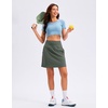 image:imageG Gradual 1618 Skorts for Woman Golf Skirts 3 Pockets Women High Waisted Athletic Skirt Tennis Pickleball Casual SummerGrey Sage