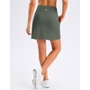 image:imageG Gradual 1618 Skorts for Woman Golf Skirts 3 Pockets Women High Waisted Athletic Skirt Tennis Pickleball Casual SummerGrey Sage