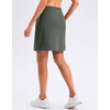 image:imageG Gradual 1618 Skorts for Woman Golf Skirts 3 Pockets Women High Waisted Athletic Skirt Tennis Pickleball Casual SummerGrey Sage