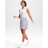 image:imageG Gradual 18 Golf Skirts for Women Zipper Pockets Mid Length Skort with Shorts Underneath High Waist Tennis PickleballAbstract Floral