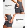 image:imageG Gradual 18 Golf Skirts for Women Zipper Pockets Mid Length Skort with Shorts Underneath High Waist Tennis PickleballInk Grey