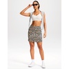 image:imageG Gradual 18 Golf Skirts for Women Zipper Pockets Mid Length Skort with Shorts Underneath High Waist Tennis PickleballLeopard