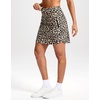image:imageG Gradual 18 Golf Skirts for Women Zipper Pockets Mid Length Skort with Shorts Underneath High Waist Tennis PickleballLeopard
