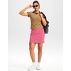 image:imageG Gradual 18 Golf Skirts for Women Zipper Pockets Mid Length Skort with Shorts Underneath High Waist Tennis PickleballPink