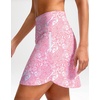 image:imageG Gradual 18 Golf Skirts for Women Zipper Pockets Mid Length Skort with Shorts Underneath High Waist Tennis PickleballPink Paisley