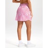 image:imageG Gradual 18 Golf Skirts for Women Zipper Pockets Mid Length Skort with Shorts Underneath High Waist Tennis PickleballPink Paisley