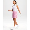 image:imageG Gradual 18 Golf Skirts for Women Zipper Pockets Mid Length Skort with Shorts Underneath High Waist Tennis PickleballPink Paisley