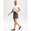 image:imageG Gradual 18 Golf Skirts for Women Zipper Pockets Mid Length Skort with Shorts Underneath High Waist Tennis PickleballSage Green