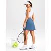 image:imageG Gradual 18 Golf Skirts for Women Zipper Pockets Mid Length Skort with Shorts Underneath High Waist Tennis PickleballSlate Blue
