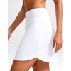 image:imageG Gradual 18 Golf Skirts for Women Zipper Pockets Mid Length Skort with Shorts Underneath High Waist Tennis PickleballWhite