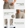 image:imageG Gradual Mens Golf Pants with 5 Pockets 303234 Lightweight Quick Dry Stretch Work Dress Pants Casual Slacks for MenCarbon DustW40 L32
