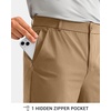 image:imageG Gradual Mens Golf Pants with 5 Pockets 303234 Lightweight Quick Dry Stretch Work Dress Pants Casual Slacks for MenKhaki SandW36 L30