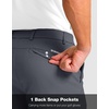 image:imageG Gradual Mens Golf Shorts with 4 Pockets 11 Inseam Stretch Quick Dry Casual Work Dress Shorts for MenDark Grey