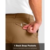 image:imageG Gradual Mens Golf Shorts with 4 Pockets 11 Inseam Stretch Quick Dry Casual Work Dress Shorts for MenDark Khaki