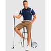 image:imageG Gradual Mens Golf Shorts with 4 Pockets 11 Inseam Stretch Quick Dry Casual Work Dress Shorts for MenDark Khaki