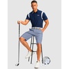 image:imageG Gradual Mens Golf Shorts with 4 Pockets 11 Inseam Stretch Quick Dry Casual Work Dress Shorts for MenIce Blue